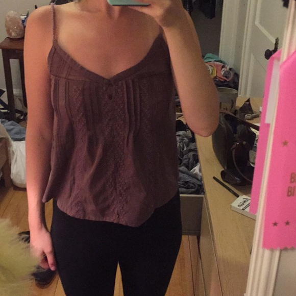Urban Outfitters Mauve Flowy Top - Picture 4 of 5